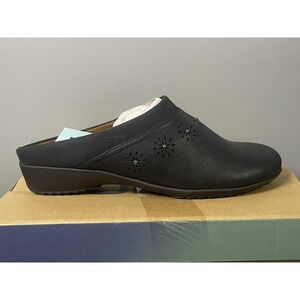 JBU Vista Clogs Womens Size 9 Black Slip On Memory Foam Comfort Mules Shoes